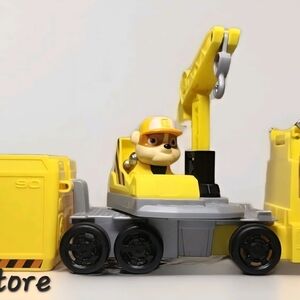 Construction Vehicle Toy with Yellow and Gray Colors